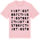 Pink Cotton t-shirt med Hurtigstorpet ordlek t-shirt