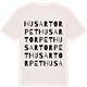 Vintage White t-shirt med Husartorpet ordlek t-shirt