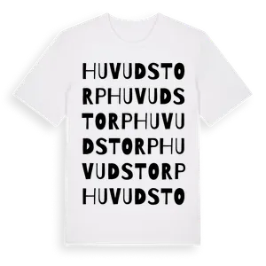 Huvudstorp ordlek t-shirt – ekologisk bomull t-shirt från Pinshirt