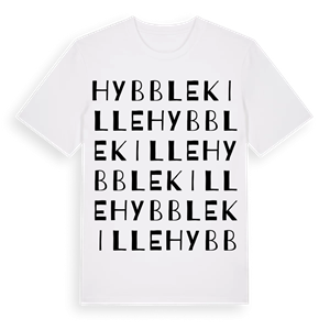 Hybblekille ordlek t-shirt – ekologisk bomull t-shirt från Pinshirt