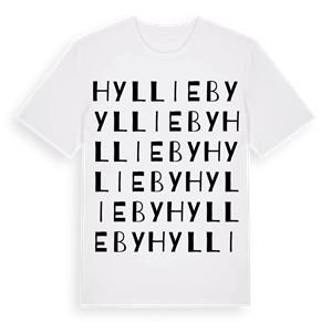 Hyllieby ordlek t-shirt – ekologisk bomull t-shirt från Pinshirt