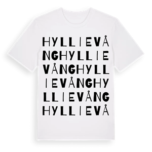 Hyllievång ordlek t-shirt – ekologisk bomull t-shirt från Pinshirt
