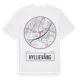 White t-shirt med Hyllievång t-shirt