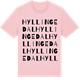 Pink Cotton t-shirt med Hyllingedal ordlek t-shirt