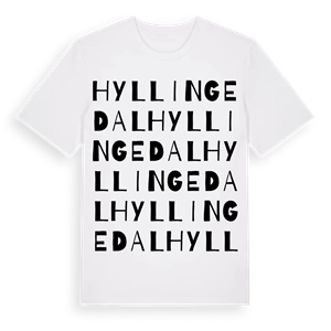 Hyllingedal ordlek t-shirt – ekologisk bomull t-shirt från Pinshirt
