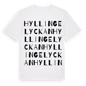 Hyllingelyckan ordlek t-shirt – ekologisk bomull t-shirt från Pinshirt