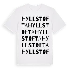 Hyllstofta ordlek t-shirt – ekologisk bomull t-shirt från Pinshirt