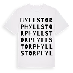 Hyllstorp ordlek t-shirt – ekologisk bomull t-shirt från Pinshirt
