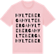 Pink Cotton t-shirt med Hylteberga ordlek t-shirt