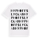 Hyphoffslyckan ordlek t-shirt