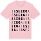Pink Cotton t-shirt med Ibsberga ordlek t-shirt