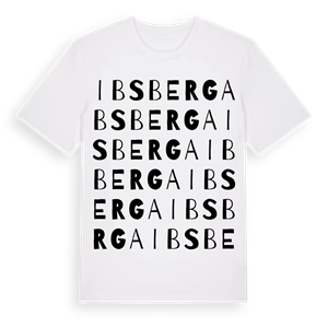 Ibsberga ordlek t-shirt – ekologisk bomull t-shirt från Pinshirt