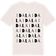 Vintage White t-shirt med Idala ordlek t-shirt