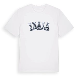 Idala college t-shirt – ekologisk bomull t-shirt från Pinshirt