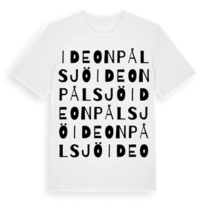 Ideon Pålsjö ordlek t-shirt – ekologisk bomull t-shirt från Pinshirt