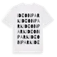 White t-shirt med Ideon Park ordlek t-shirt