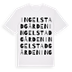 Ingelstadgården ordlek t-shirt