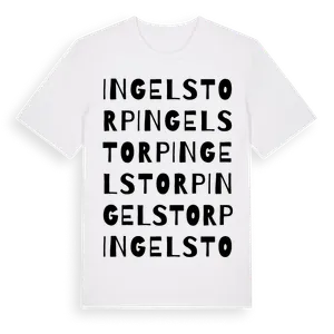 Ingelstorp ordlek t-shirt – ekologisk bomull t-shirt från Pinshirt