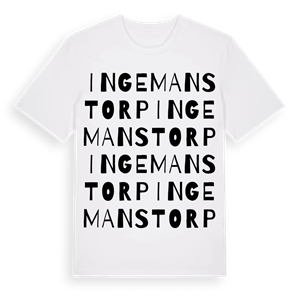 Ingemanstorp ordlek t-shirt – ekologisk bomull t-shirt från Pinshirt