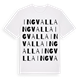 White t-shirt med Ingvalla ordlek t-shirt