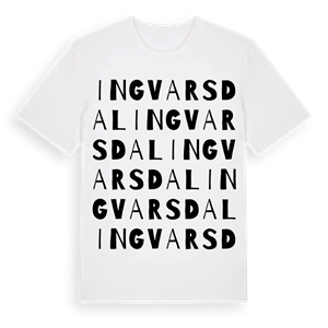 Ingvarsdal ordlek t-shirt – ekologisk bomull t-shirt från Pinshirt