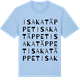 Blue Soul t-shirt med Isakatäppet ordlek t-shirt