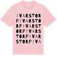 Pink Cotton t-shirt med Ivarstorp ordlek t-shirt
