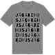 Mid Heather Gray t-shirt med Jägarehus ordlek t-shirt