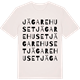 Vintage White t-shirt med Jägarehuset ordlek t-shirt