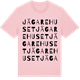 Pink Cotton t-shirt med Jägarehuset ordlek t-shirt