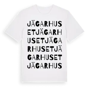 Jägarhuset ordlek t-shirt – ekologisk bomull t-shirt från Pinshirt