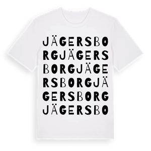 Jägersborg ordlek t-shirt – ekologisk bomull t-shirt från Pinshirt