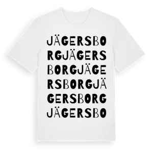 Jägersborg ordlek t-shirt – ekologisk bomull t-shirt från Pinshirt