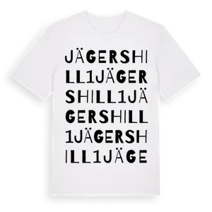 Jägershill 1 ordlek t-shirt – ekologisk bomull t-shirt från Pinshirt