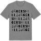 Mid Heather Gray t-shirt med Jägershill 2 ordlek t-shirt