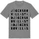 Mid Heather Gray t-shirt med Jägersro Villastad ordlek t-shirt