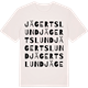 Vintage White t-shirt med Jägertslund ordlek t-shirt