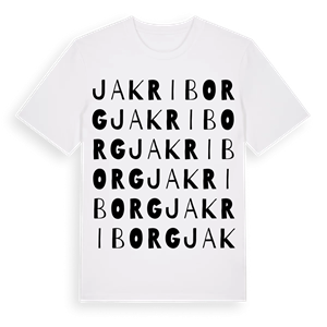 Jakriborg ordlek t-shirt – ekologisk bomull t-shirt från Pinshirt