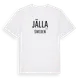 White t-shirt med Jälla i Sverige t-shirt