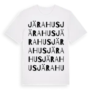 Järahus ordlek t-shirt – ekologisk bomull t-shirt från Pinshirt