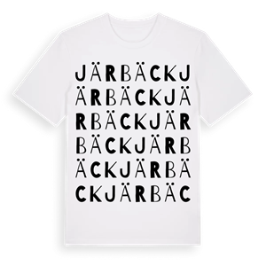 Järbäck ordlek t-shirt – ekologisk bomull t-shirt från Pinshirt