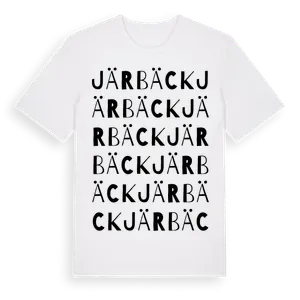 Järbäck ordlek t-shirt – ekologisk bomull t-shirt från Pinshirt