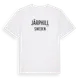 White t-shirt med Järphill i Sverige t-shirt