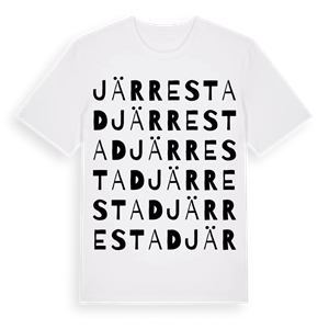 Järrestad ordlek t-shirt – ekologisk bomull t-shirt från Pinshirt