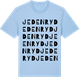 Blue Soul t-shirt med Jedenryd ordlek t-shirt