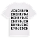 White t-shirt med Jedenryd ordlek t-shirt