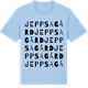 Blue Soul t-shirt med Jeppsagård ordlek t-shirt
