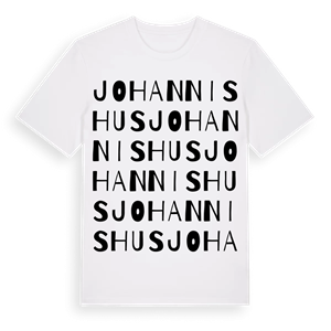Johannishus ordlek t-shirt – ekologisk bomull t-shirt från Pinshirt