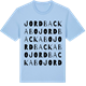 Blue Soul t-shirt med Jordbackabo ordlek t-shirt