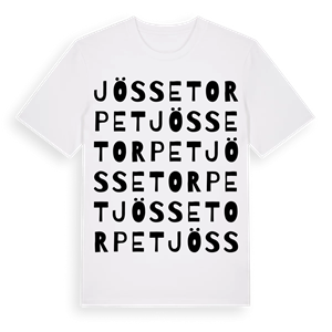 Jössetorpet ordlek t-shirt – ekologisk bomull t-shirt från Pinshirt